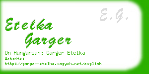 etelka garger business card